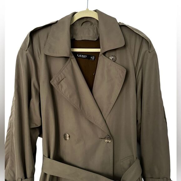 Ralph Lauren Black Label Double Breasted Trench Coat Removable Wool Liner | XL - Picture 3 of 16